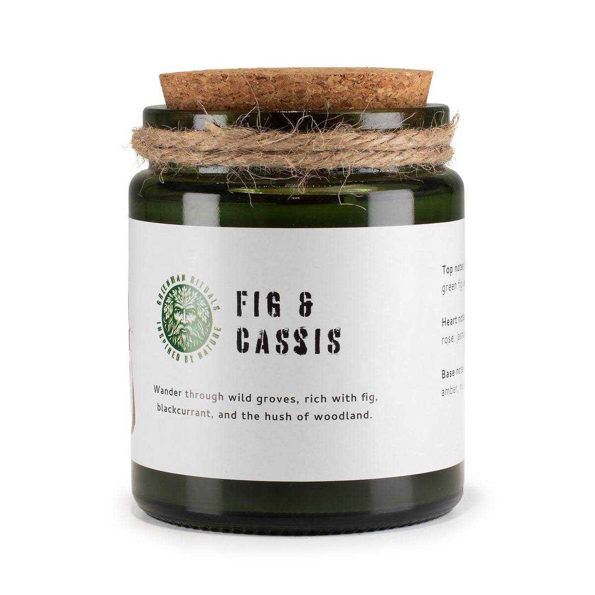 Bougie de soja Figue & Cassis — Greenman Rituals
