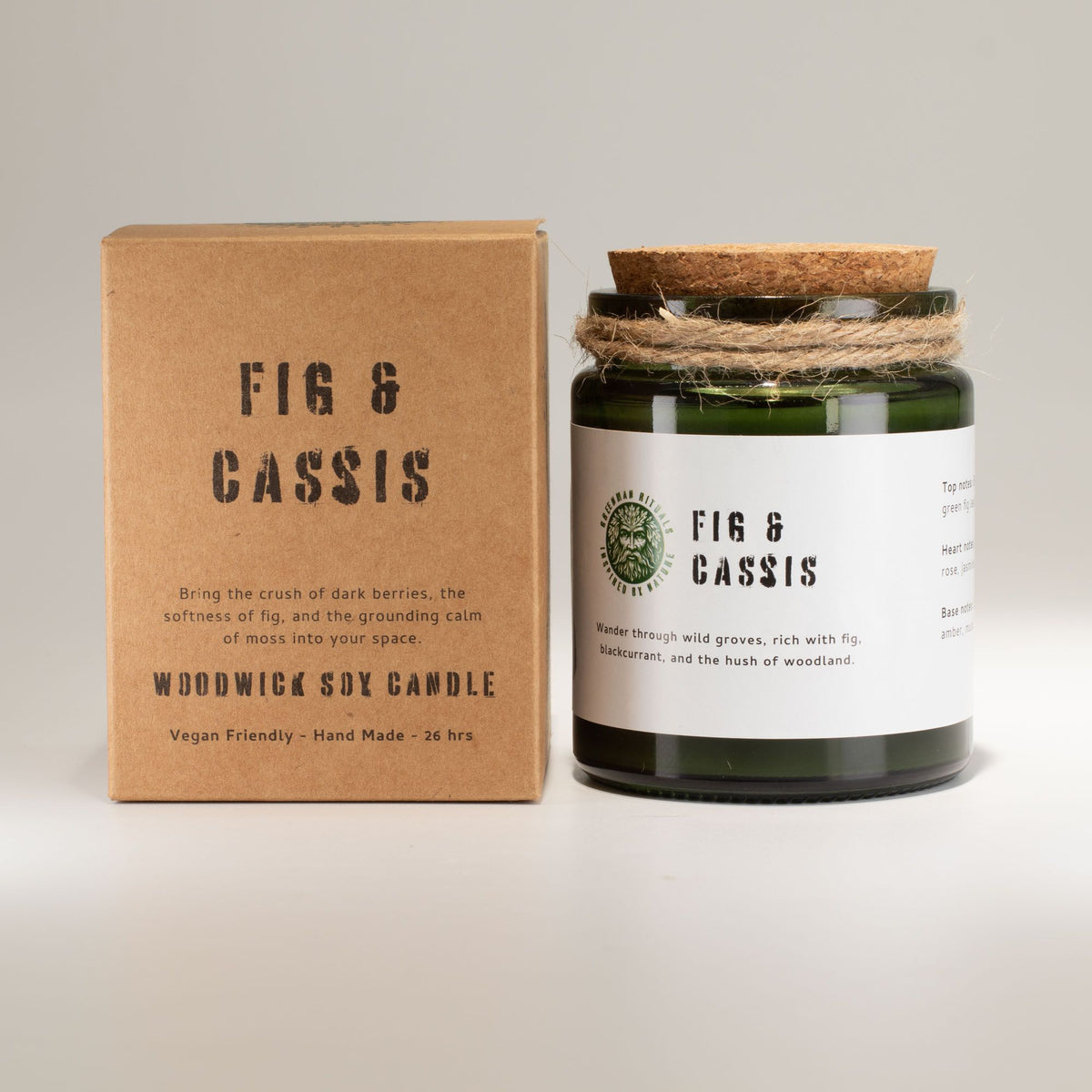 Bougie de soja Figue & Cassis — Greenman Rituals