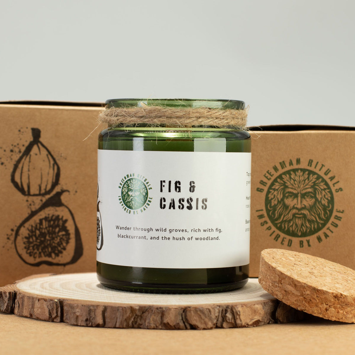 Bougie de soja Figue & Cassis — Greenman Rituals