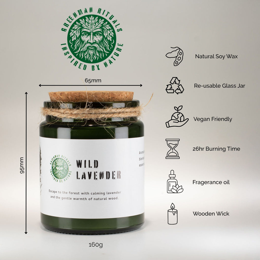 Bougie de soja Figue & Cassis — Greenman Rituals