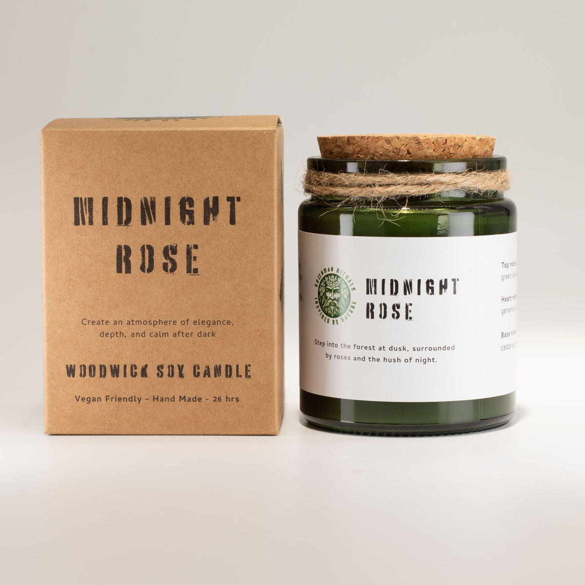 Bougie de soja Rose de minuit — Greenman Rituals