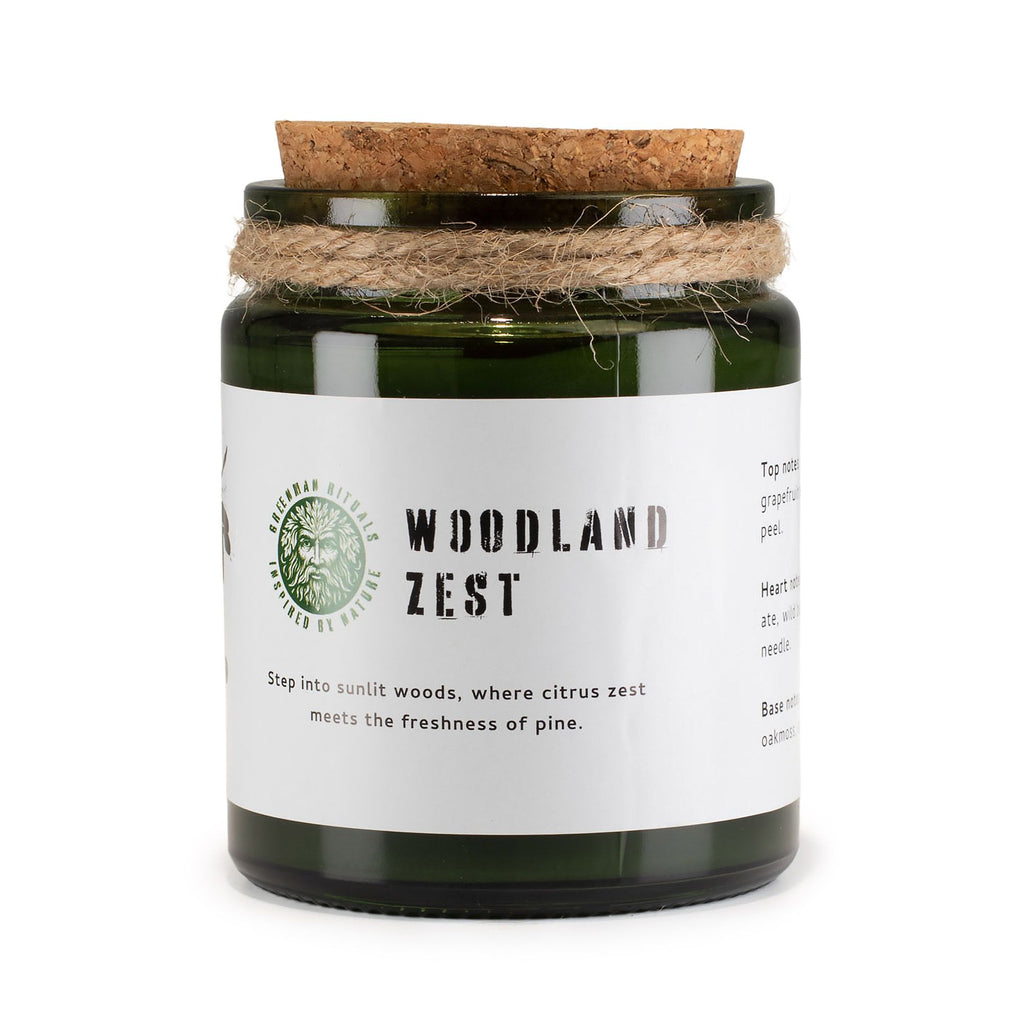 Bougie de soja Zeste de bois — Greenman Rituals