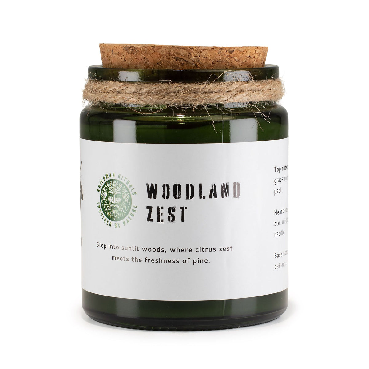 Bougie de soja Zeste de bois — Greenman Rituals
