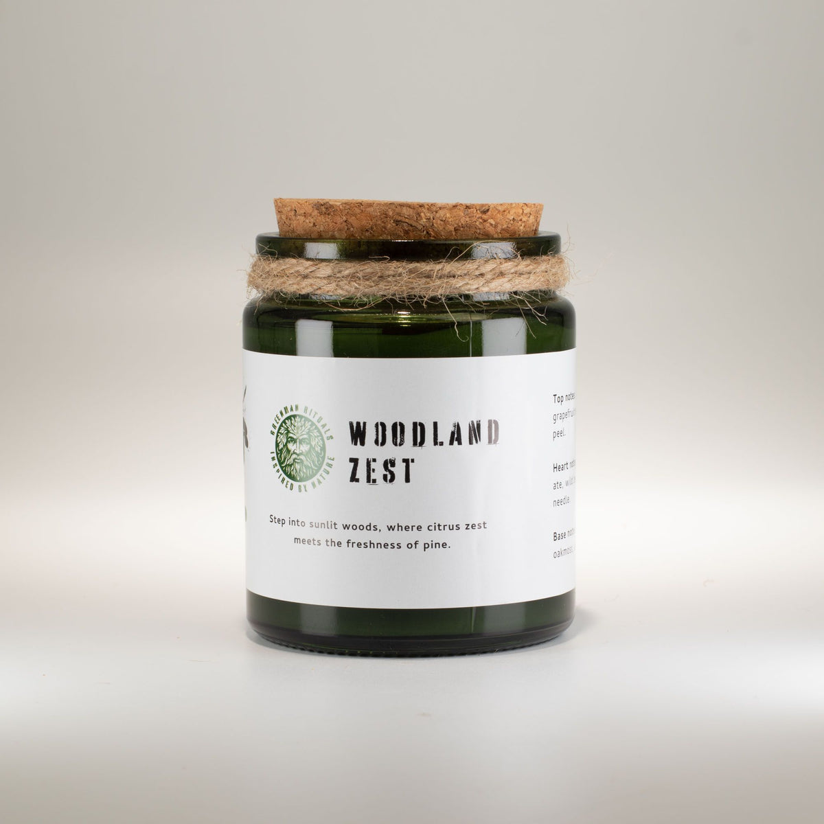 Bougie de soja Zeste de bois — Greenman Rituals